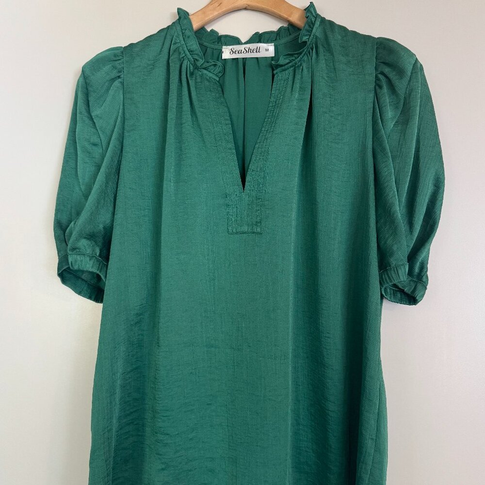 Sea Shell Emerald Green Blouse